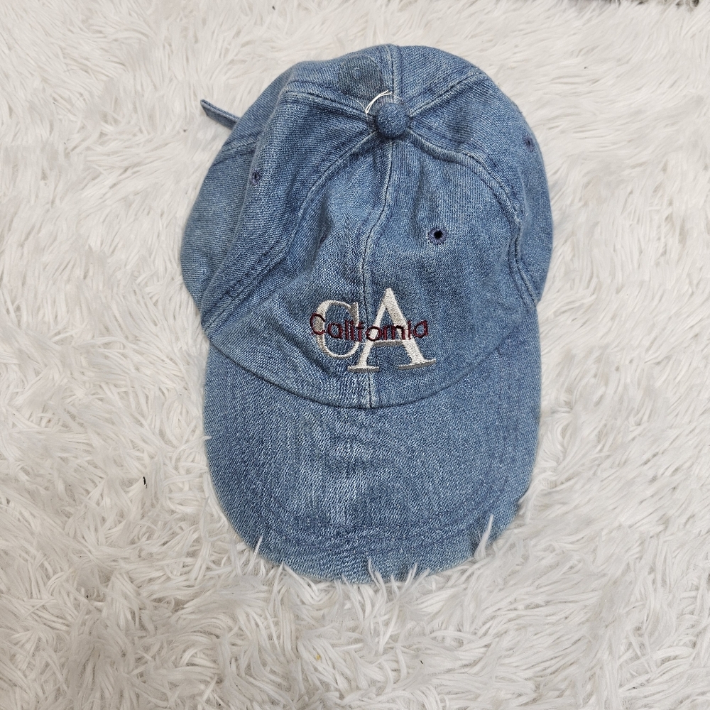 Vintage y2k 90s California denim hat/cap.